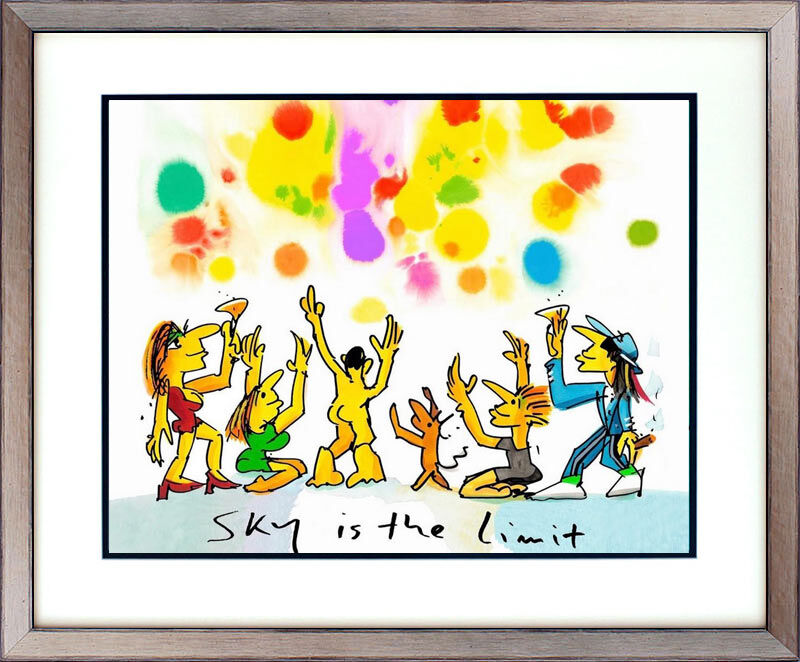 Udo Lindenberg Bilder - SKY IS THE LIMIT  - Original Grafik handsigniert  Udo Lindenberg Bilder - SKY IS THE LIMIT  - Original Grafik handsigniert
