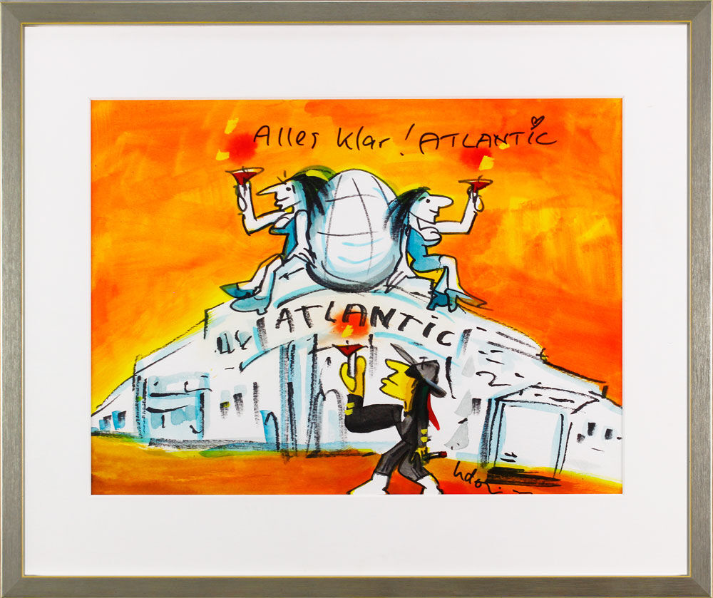 Udo-Lindenberg-Unikat-Alles-Klar-Atlantic-gerahmt