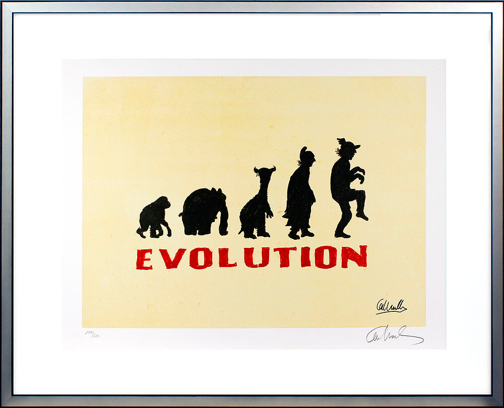 otto-waalkes-buetten-evolution-gerahmt-silber-schwarz