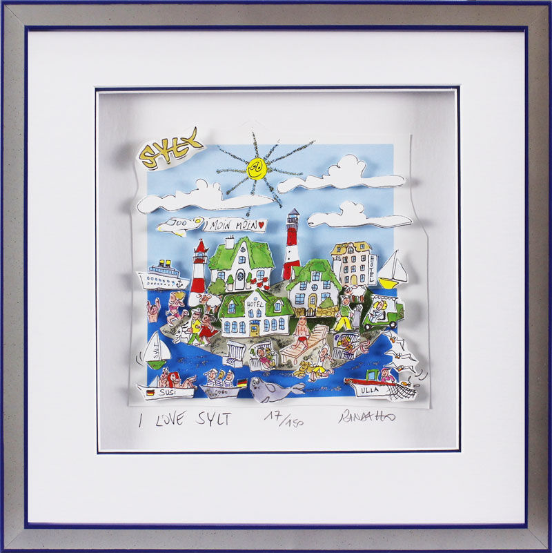 randazzo-i-love-sylt-gerahmt-kunst-3d