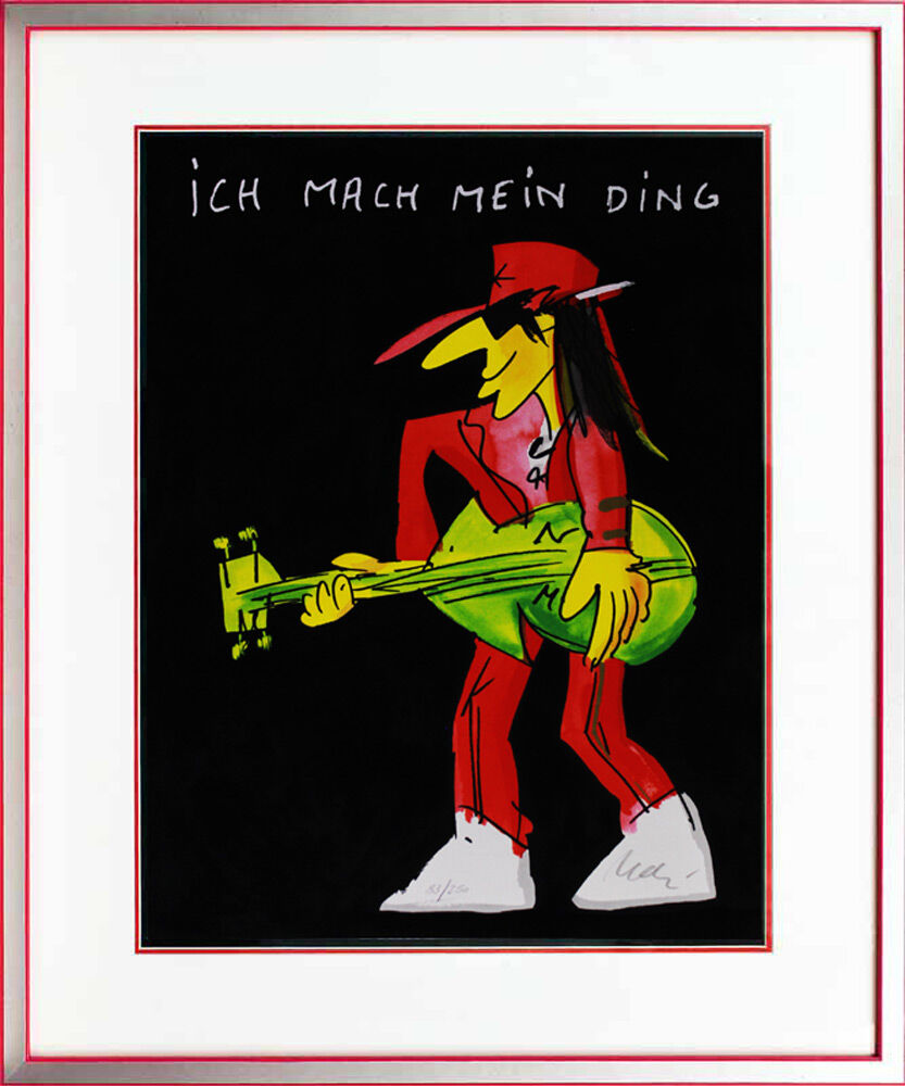 udo-lindenberg-ich-mach-mein-ding-mini-black-gerahmt-silber-rot