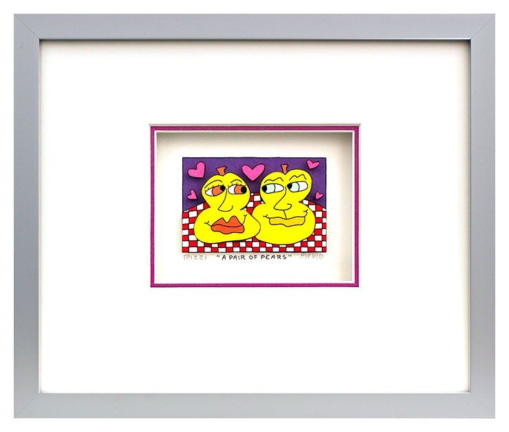 james-rizzi-a-pair-of-pears-gerahmt-kunst-3d