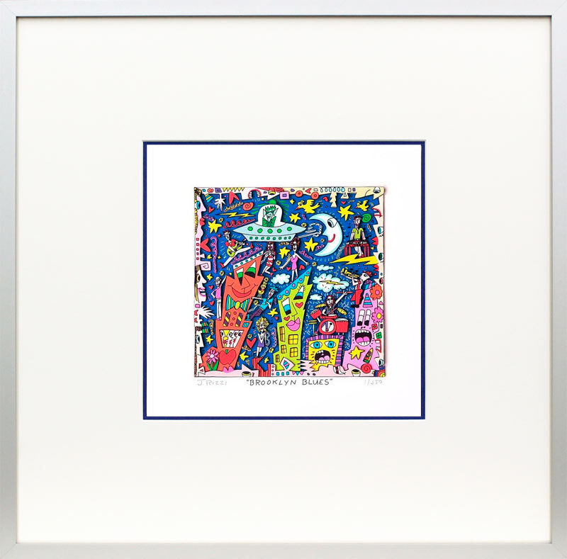 james-rizzi-brooklyn-blues-gerahmt-kunst-3d james-rizzi-brooklyn-blues-gerahmt-kunst-3d