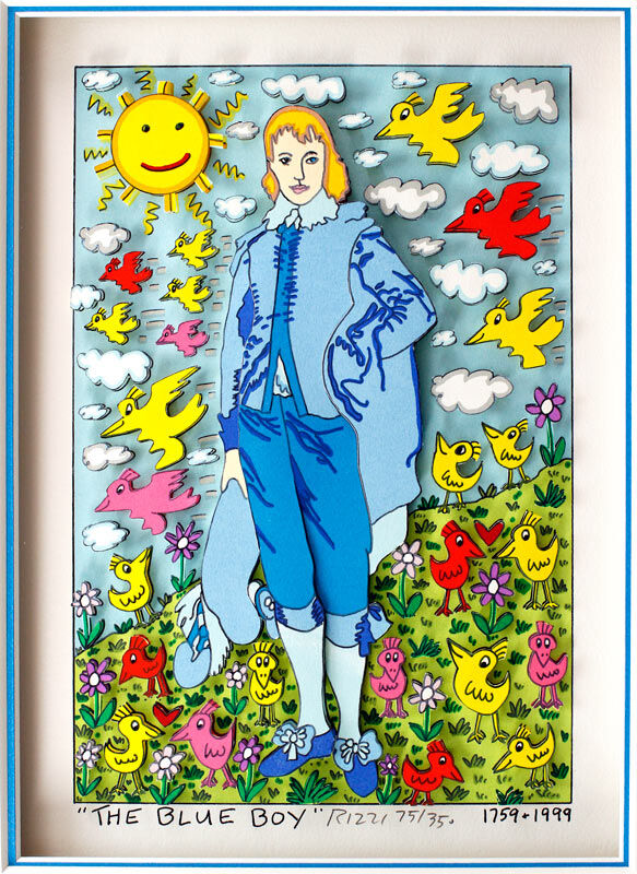 james-rizzi-the-blue-boy-alu-gerahmt-detail james-rizzi-the-blue-boy-alu-gerahmt-detail