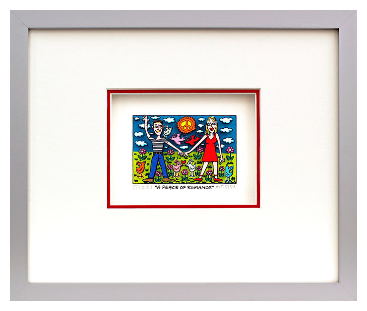 james-rizzi-a-peace-of-romance-gerahmt-kunst-3d james-rizzi-a-peace-of-romance-gerahmt-kunst-3d