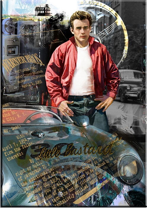 Leinwandbilder James Dean von A. Baecker Leinwandbild - James Dean - von A. Baecker
