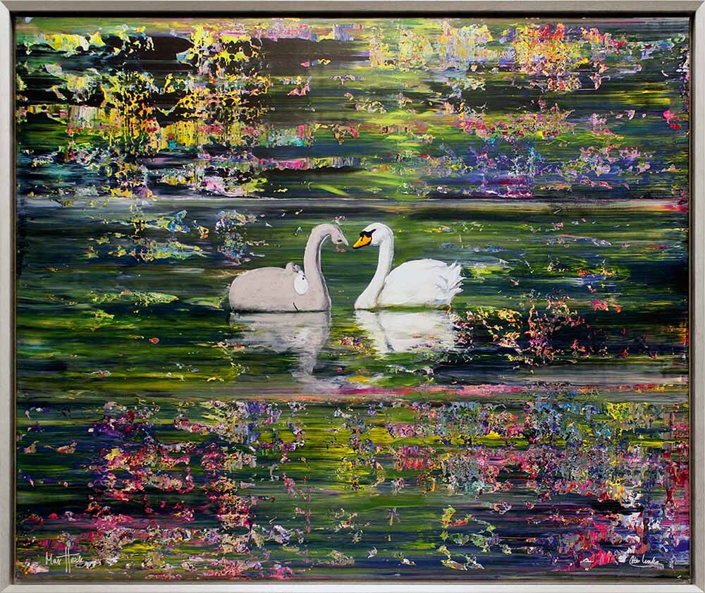 otto-waalkes-max-heide-peace-gerahmt-silber