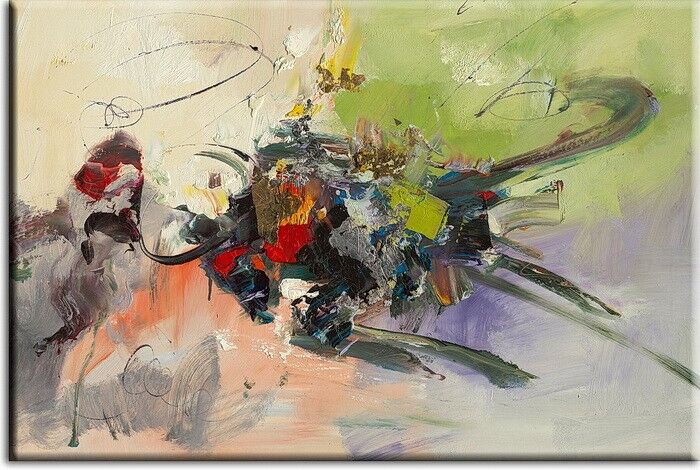 moreno composition in spring   Totti Moreno - Composition Spring - abstraktes Leinwandbild
