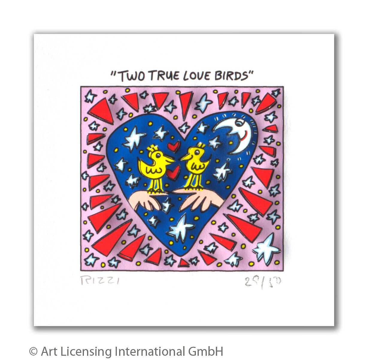 james-rizzi-two-true-love-birds-ungerahmt-kunst-3d james-rizzi-two-true-love-birds-ungerahmt-kunst-3d