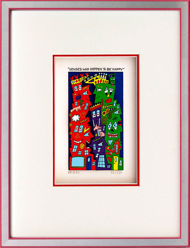 james-rizzi-houses-who-happen-to-be-happy-gerahmt-kunst-3d james-rizzi-houses-who-happen-to-be-happy-gerahmt-kunst-3d