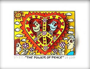 james-rizzi-the-power-of-peace-silber-ungerahmt james-rizzi-the-power-of-peace-silber-ungerahmt