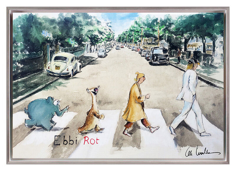 otto-waalkes-ebbi-rot-i-gerahmt-beatles-abbey-road-ottifant