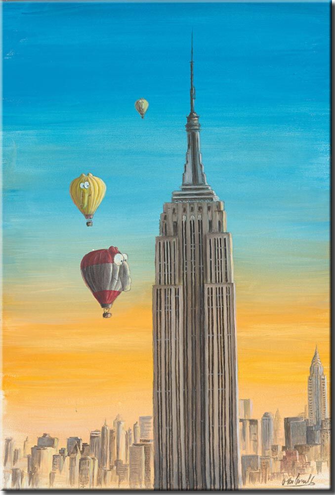 otto-waalkes-aliens-in-new-yor-ungerahmt