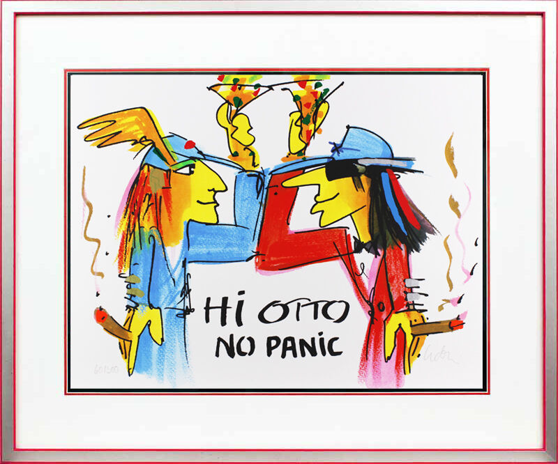 Udo Lindenberg Bilder - HI OTTO - NO PANIC -  Original Grafik handsigniert  Udo Lindenberg Bilder - HI OTTO - NO PANIC -  Original Grafik handsigniert