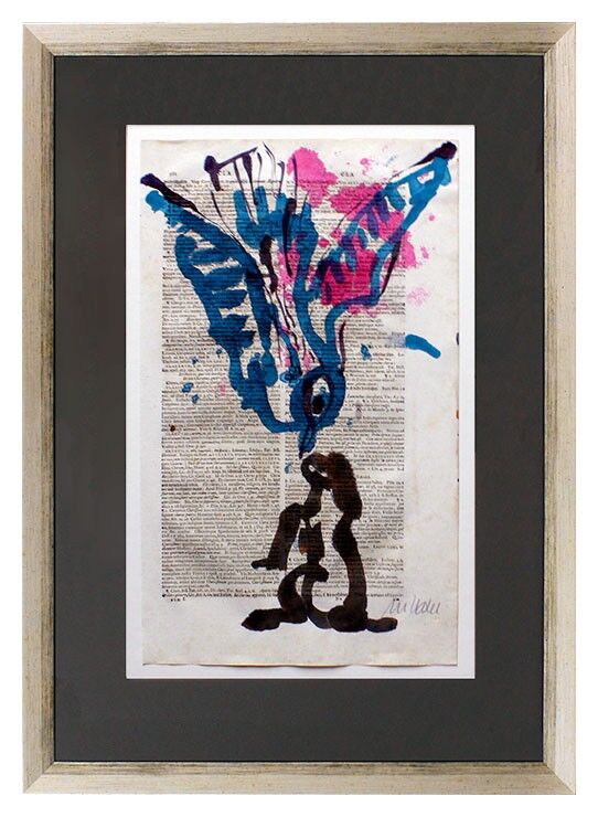 ARMIN MUELLER-STAHL - WORT UND BILD - PAX IN NATURA Armin Mueller-Stahl - WORT UND BILD - PAX IN NATURA - original gemalt - HANDSIGNIERT