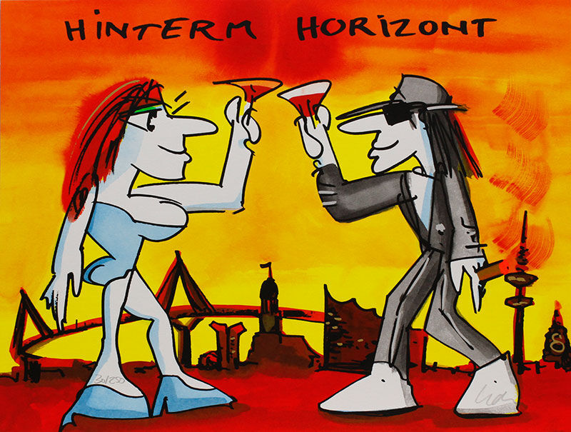 udo-lindenberg-hinterm-horizont-2021-siebdruck_ Udo Lindenberg Bilder - HINTERM HORIZONT - original Grafik handsigniert