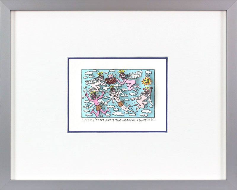 james-rizzi-sent-from-the-heavens-above-gerahmt-kunst-3d james-rizzi-sent-from-the-heavens-above-gerahmt-kunst-3d