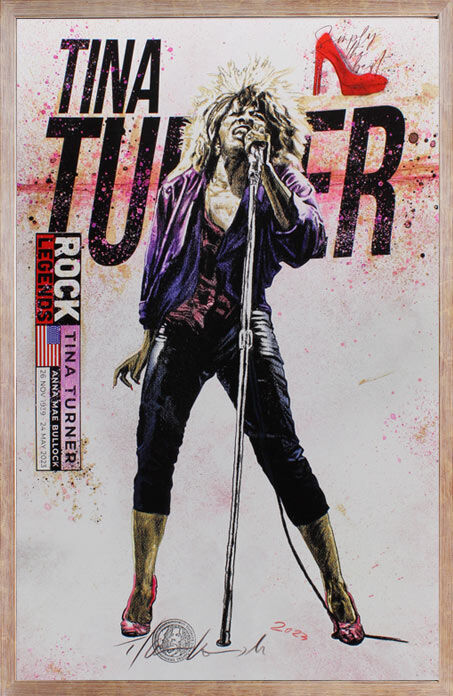 Thomas Jankowski Bilder - TINA TURNER - Original Mischtechnik (Unikat)   Thomas Jankowski Bilder - TINA TURNER - Original Mischtechnik (Unikat)