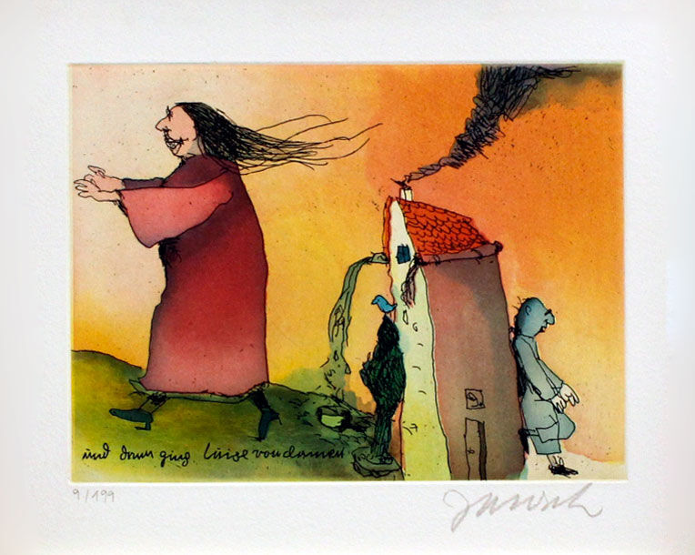 janosch-und-dann-ging-luise-von-dannen-ungerahmt-kunst-radierung janosch-und-dann-ging-luise-von-dannen-ungerahmt-kunst-radierung