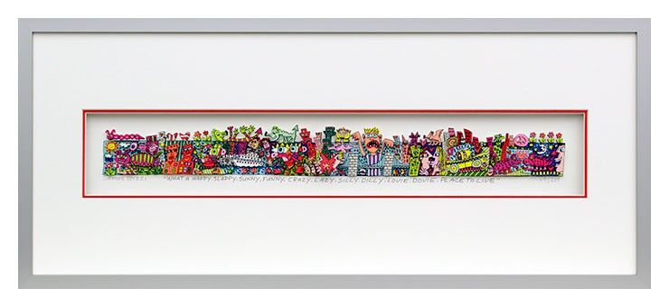 james-rizzi-what-a-happy-slappy-sunny-gerahmt-kunst-3d