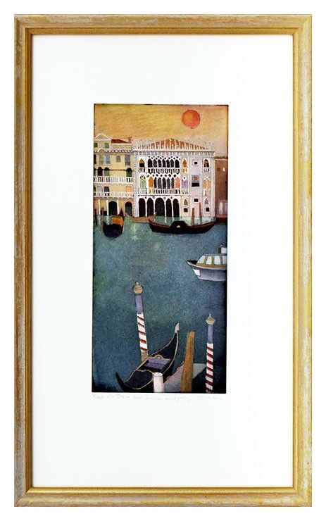 jutta-votteler-c'a-d'oro-bei-sonnenaufgang-gerahmt-kunst-farbradierung jutta-votteler-c'a-d'oro-bei-sonnenaufgang-gerahmt-kunst-farbradierung