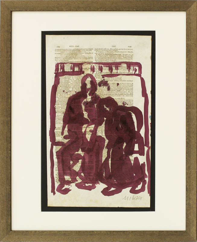Armin Mueller-Stahl - WORT UND BILD - GEFÄHRTEN - original gemalt - HANDSIGNIERT    Armin Mueller-Stahl - WORT UND BILD - GEFÄHRTEN - original gemalt - HANDSIGNIERT