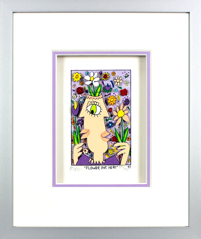james-rizzi-flower-pot-head-gerahmt james-rizzi-flower-pot-head-gerahmt