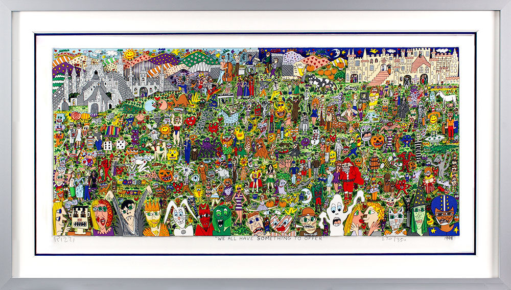 james-rizzi-we-all-have-something-to-offer-gerahmt-kunst-3d james-rizzi-we-all-have-something-to-offer-gerahmt-kunst-3d