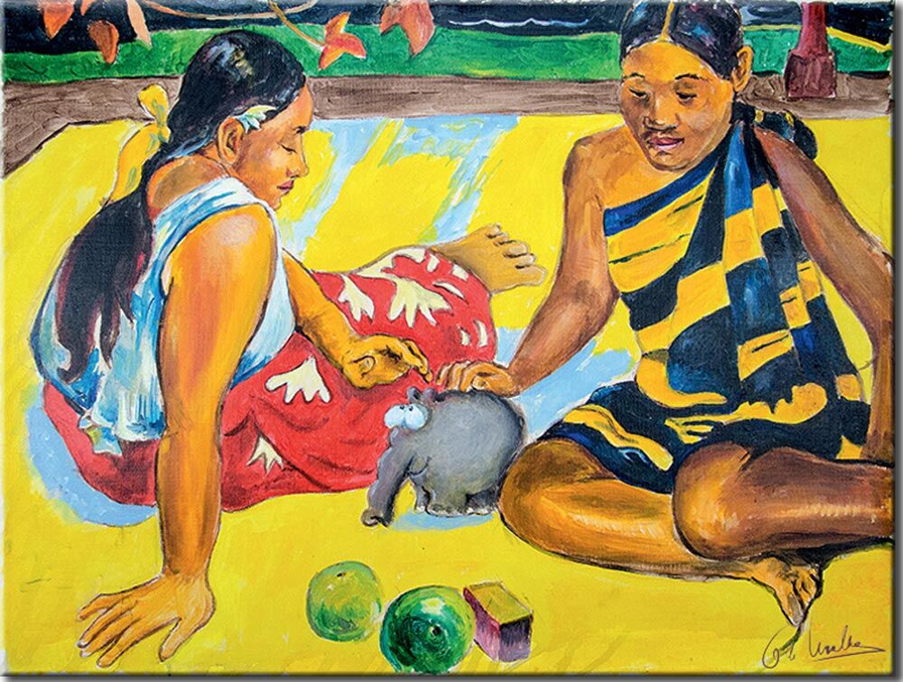 otto-waalkes-an-der-suedseekueste-II-ungerahmt