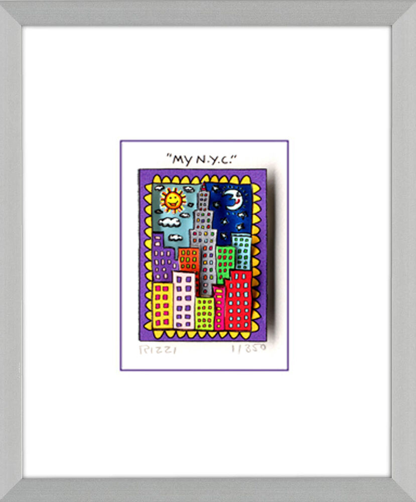 james-rizzi-my-n-y-c-violett-PP-rahmen-alu