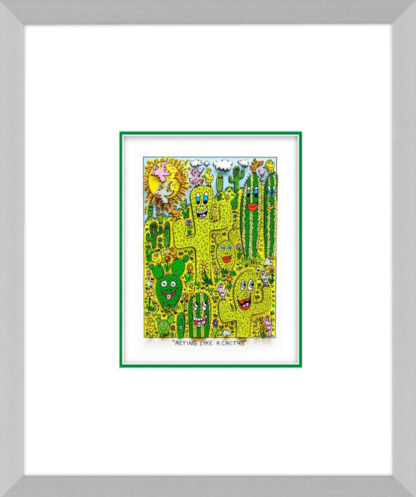 james-rizzi-acting-like-a-cactus-gerahmt-alu