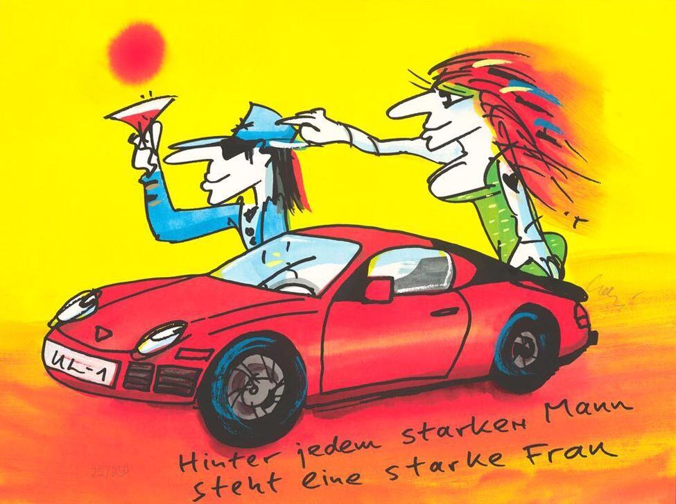 udo-lindenberg-porsche-hinter-jedem-starken-mann-steht-eine-starke-frau-siebdruck-2021-blatt