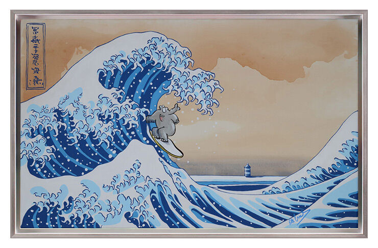 otto-waalkes-die-perfekte-welle-i-gerahmt-hokusai-kanagawa otto-waalkes-die-perfekte-welle-i-gerahmt-hokusai-kanagawa
