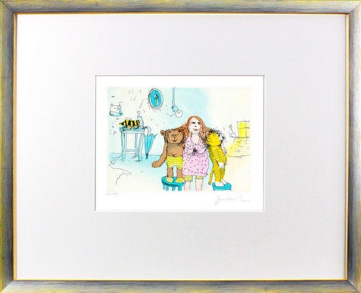 janosch-die-beste-freundin-von-baer-und-tiger-gerahmt-kunst-radierung janosch-die-beste-freundin-von-baer-und-tiger-gerahmt-kunst-radierung