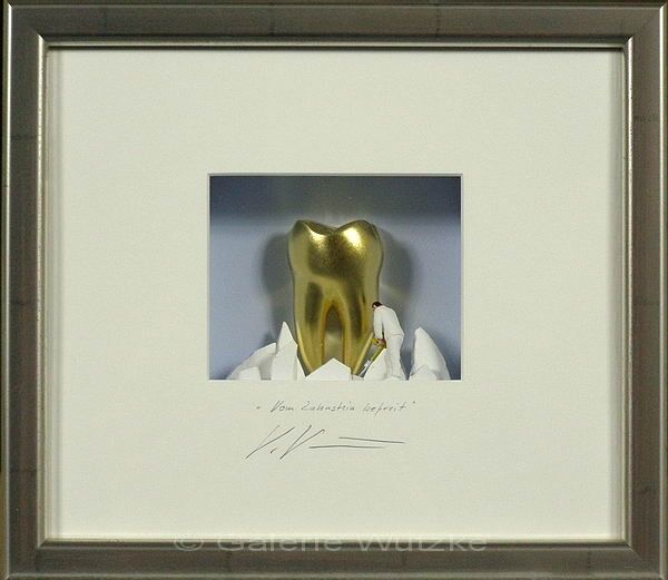 Volker Kühn Bilder vom Zahnstein befreit  Volker Kühn Bilder - Vom Zahnstein befreit - Orig. 3D-Bildobjekt