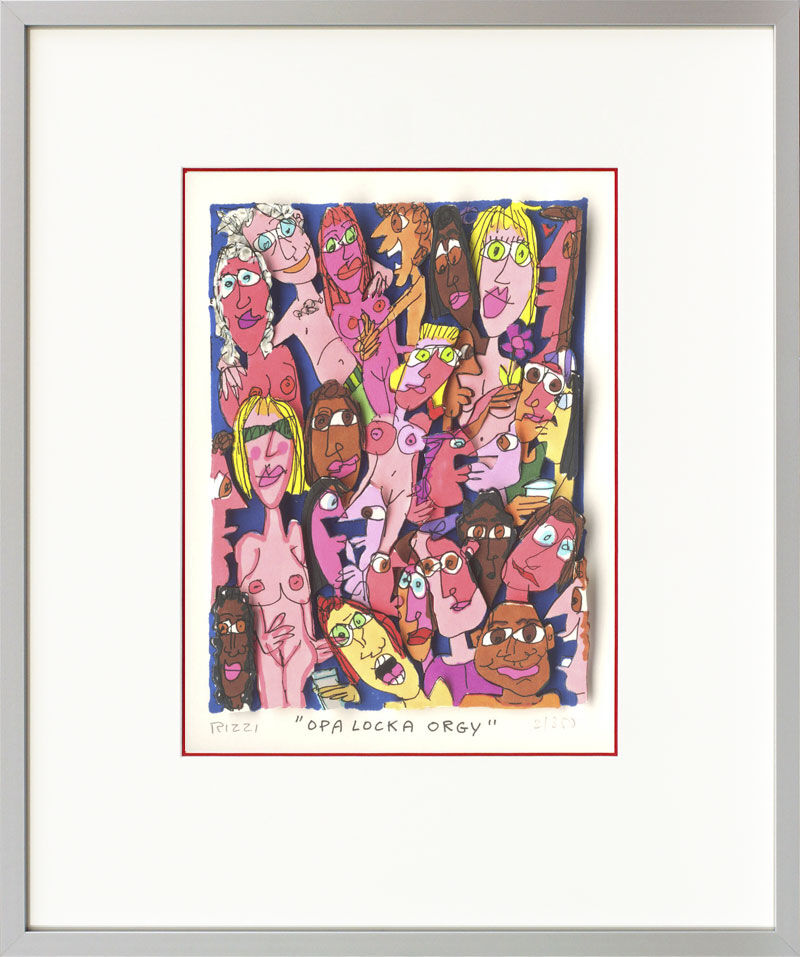 james-rizzi-opa-locka-orgy-gerahmt-kunst-3d