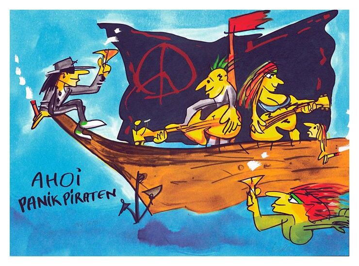 udo-lindenberg-ahoi-panik-piraten-ungerahmt-kunst-art udo-lindenberg-ahoi-panik-piraten-ungerahmt-kunst-art