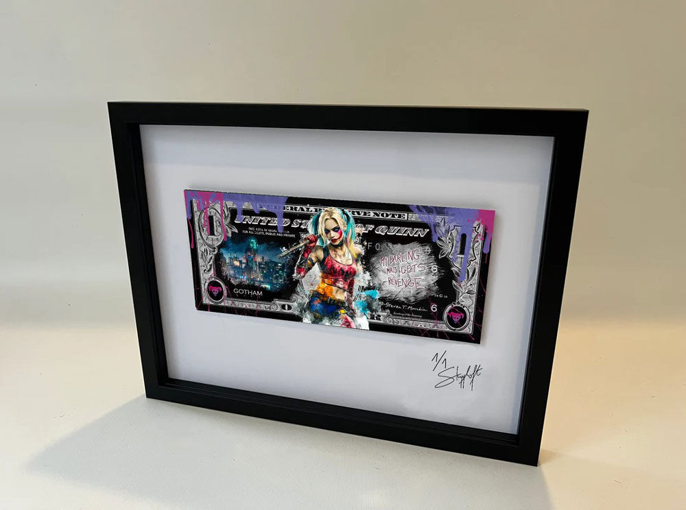 skyyloft-harley-quinn-dollar-gerahmt-nummer-1