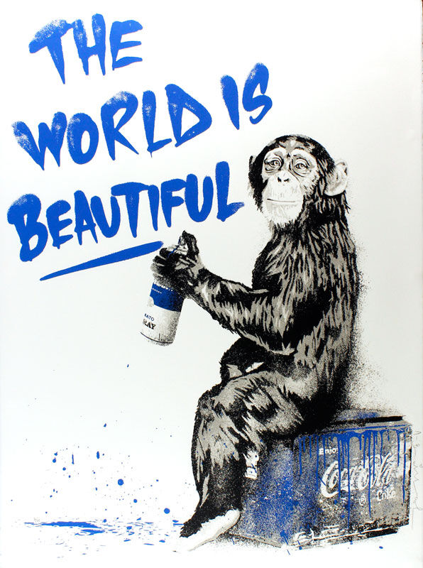 Mr-Brainwash-The-world-is-beautiful-ungerahmt