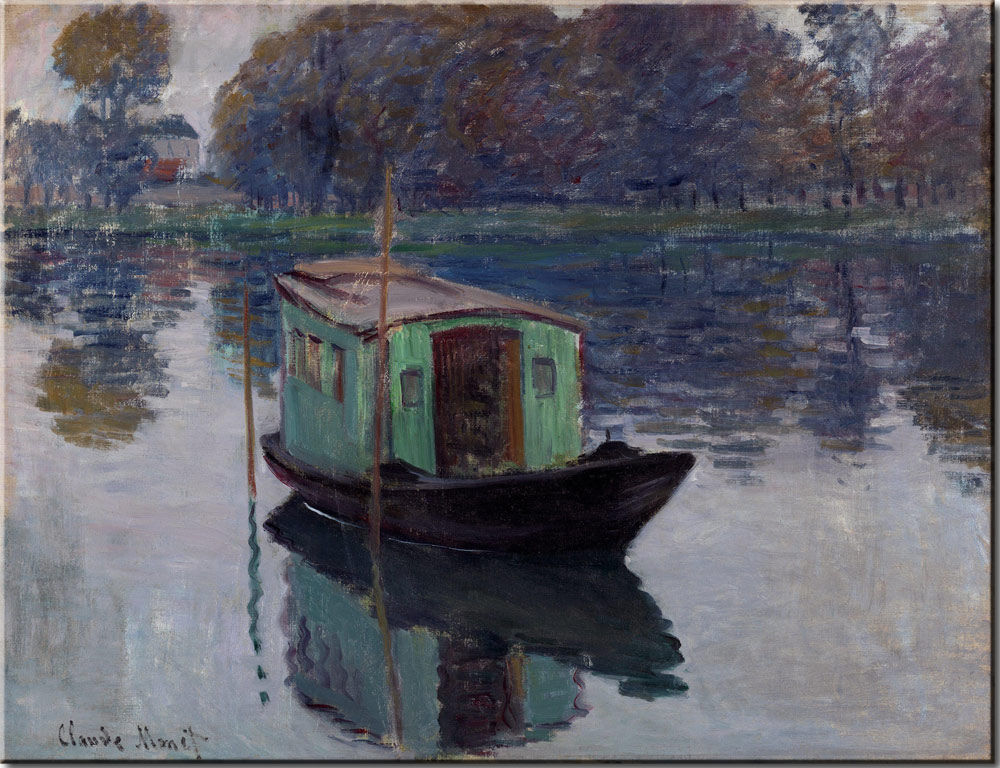 Claude-Monet-The-Studio-Boat