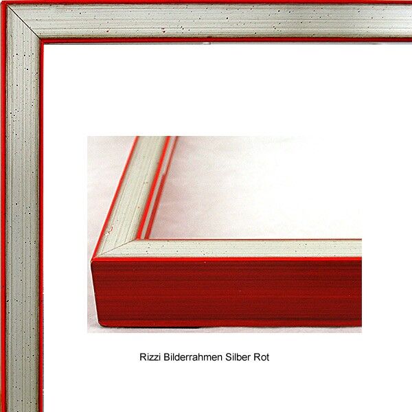Bilderrahmen silber-rot für JAMES RIZZI - EVERY PICTURE TELLS A STORY
