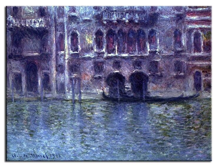 Claude Monet - Palazzo da Mula in Venedig Claude Monet Bilder - Palazzo da Mula in Venedig-40 x 50 cm