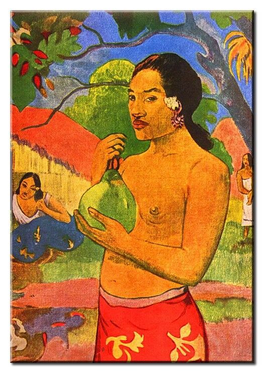 Leinwandbild Paul Gauguin - Frau aus Tahiti (Detail)
