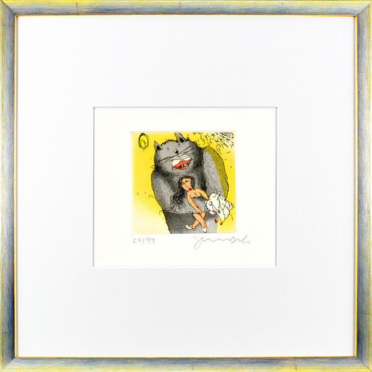 janosch-ich-liebe-marie-gerahmt-kunst-radierung