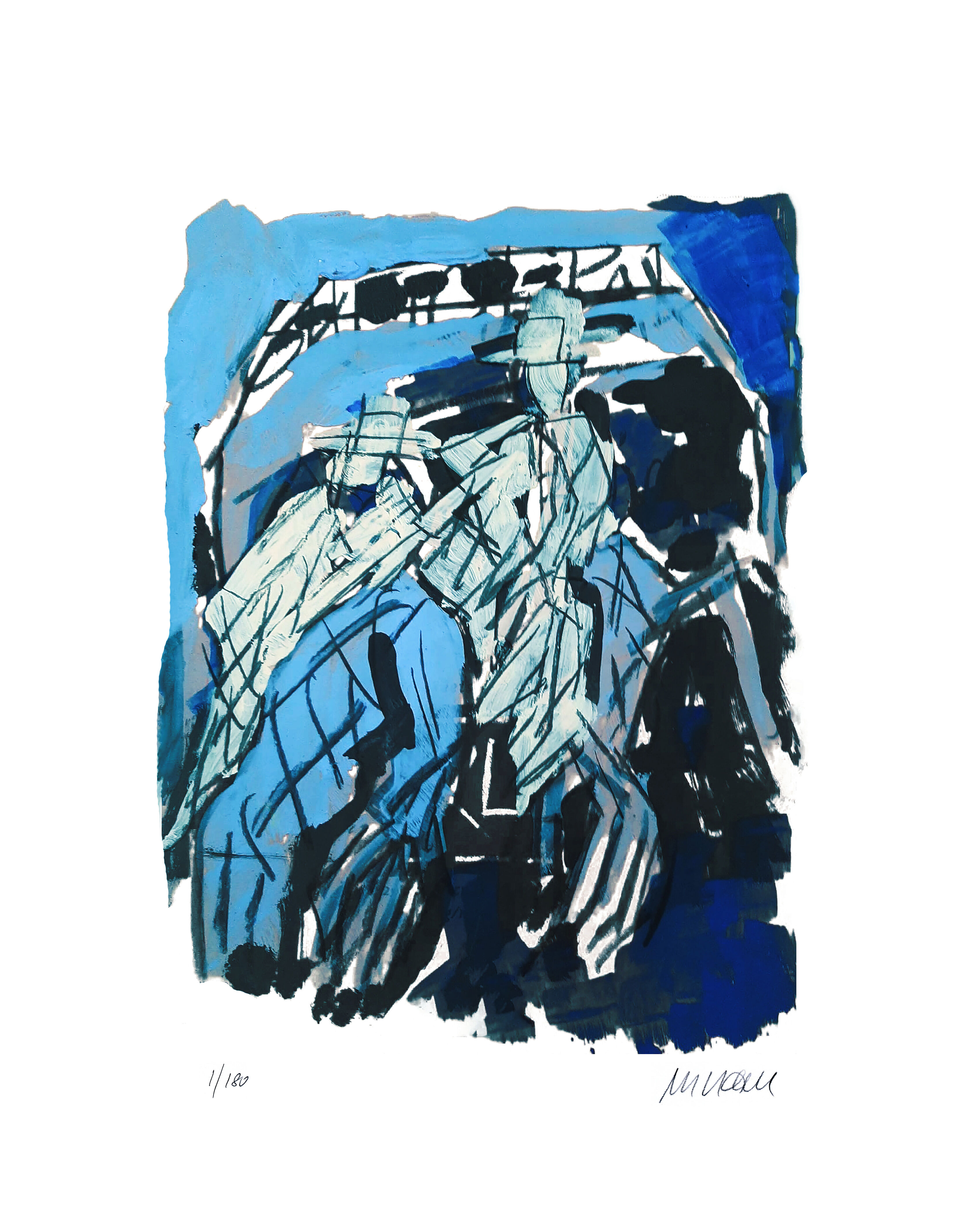 Armin Mueller-Stahl - JAZZER - Original Pigmentgrafik - limitiert und handsigniert 