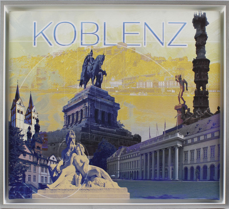 Koblenz Collage - Version in Gelb Koblenz Collage - Version in Gelb