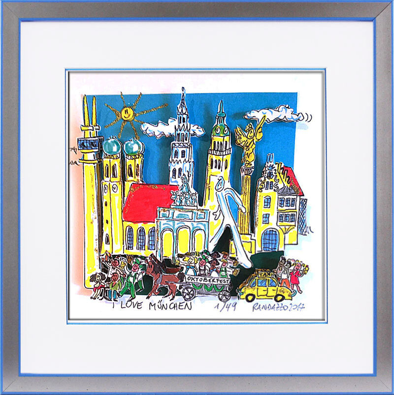 Paolo Randazzo - I LOVE MÜNCHEN - Original 3D Bild handsigniert