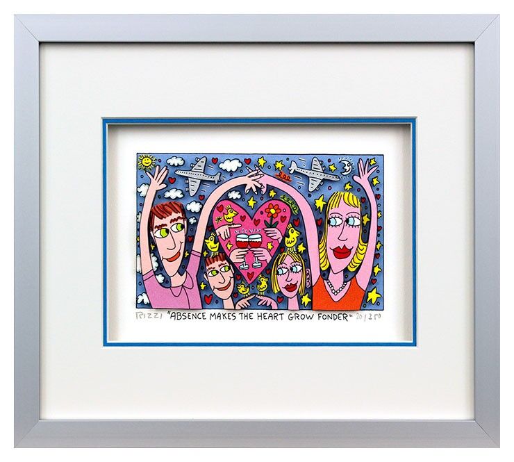 james-rizzi-absence-makes-the-heart-grow-fonder-gerahmt-kunst-3d james-rizzi-absence-makes-the-heart-grow-fonder-gerahmt-kunst-3d