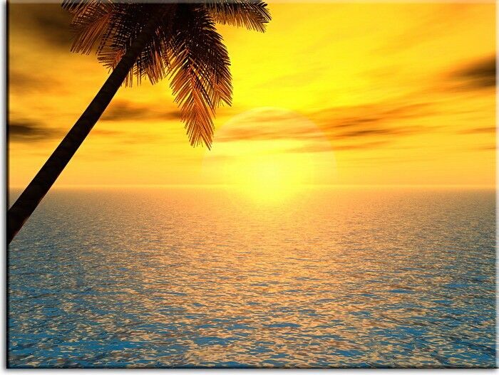 Leinwandbild Sunset Modernes Leinwandbild - Sunset - Sonnenuntergang