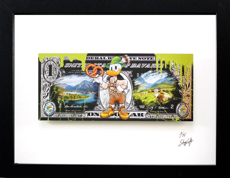 Skyyloft-Bavaria-Donald-Dollar-Nummer-eins--gerahmt Skyyloft-Bavaria-Donald-Dollar-Nummer-eins--gerahmt